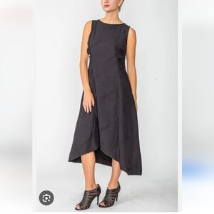 IC Collection Black Fit Flare Tank Dress  XL